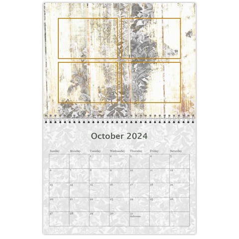 Weathered Floral 2024 Calendar By Catvinnat Oct 2024