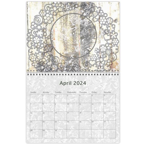 Weathered Floral 2024 Calendar By Catvinnat Apr 2024