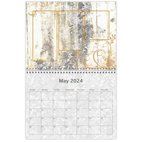 Weathered Floral 2024 Calendar By Catvinnat May 2024