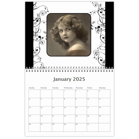 Vintage Prints 2025 Calendar By Catvinnat Jan 2025