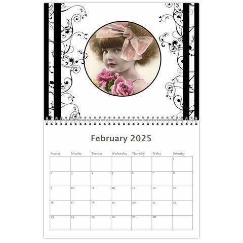 Vintage Prints 2025 Calendar By Catvinnat Feb 2025