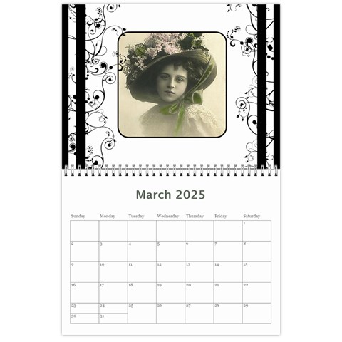 Vintage Prints 2025 Calendar By Catvinnat Mar 2025