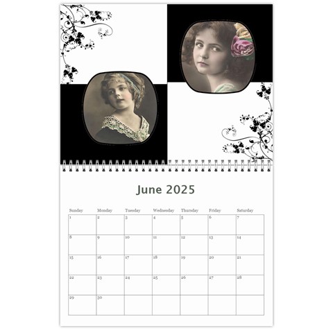 Vintage Prints 2025 Calendar By Catvinnat Jun 2025