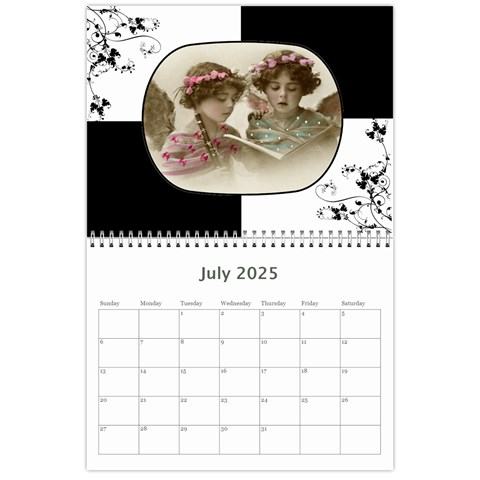 Vintage Prints 2025 Calendar By Catvinnat Jul 2025