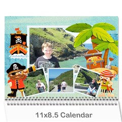 Pirate Pete 2025 Calendar - Wall Calendar 11  x 8.5  (12-Months)
