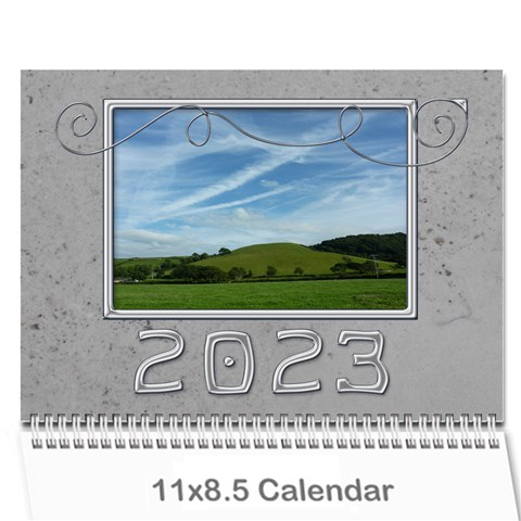 Simple Silver 2024 Calendar By Catvinnat Cover