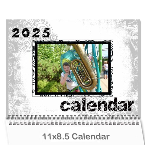 Faded Glory Monochrome 2025 Calendar By Catvinnat Cover