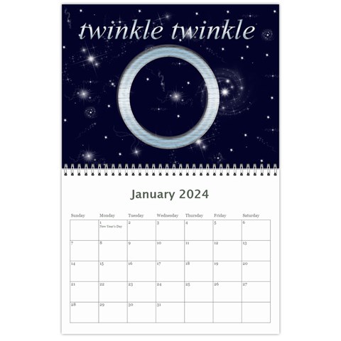 Twinkle Twinkle A Star Is Born 2024 Calendar By Catvinnat Jan 2024