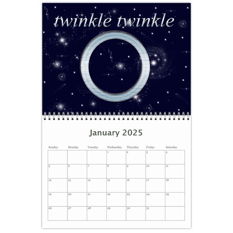 Twinkle Twinkle A Star Is Born 2025 Calendar By Catvinnat Jan 2025