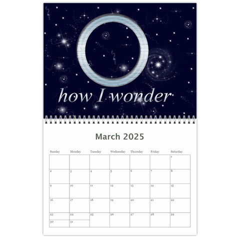 Twinkle Twinkle A Star Is Born 2025 Calendar By Catvinnat Mar 2025