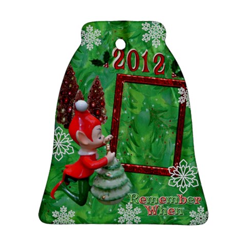 Elf Remember When 2023 Bell Ornament By Ellan Front