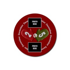 Christmas Clusters Coaster 4 pack 2 - Rubber Round Coaster (4 pack) Christmas Clusters Coaster 4 pack 2 - Rubber Round Coaster (4 pack)