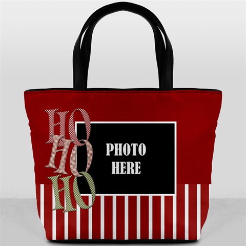 Christmas Clusters Bucket Bag 1 By Lisa Minor Front