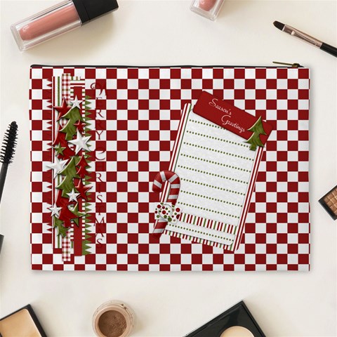 Christmas Clusters Xl Cosmetic Bag 1 By Lisa Minor Back