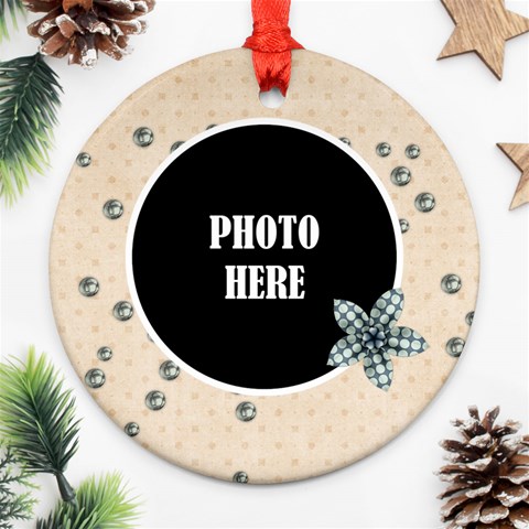 My Blue Inspiration Ornament 1 By Lisa Minor Front