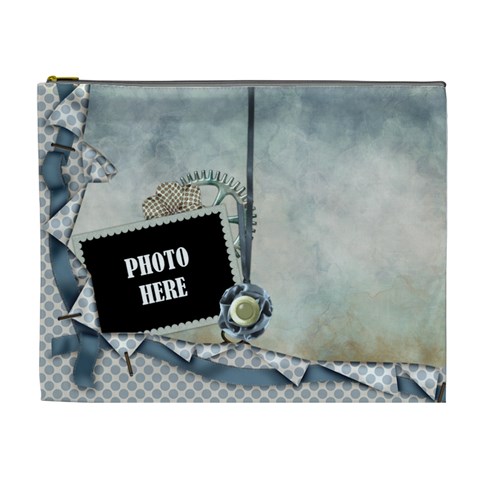 My Blue Inspiration Xl Cosmetic Bag 1 By Lisa Minor Front