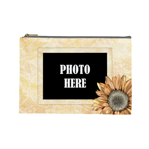 Autumn s Whisper Large Cosmetic Bag By Lisa Minor Front