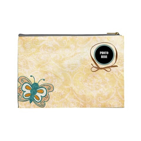 Autumn s Whisper Large Cosmetic Bag By Lisa Minor Back