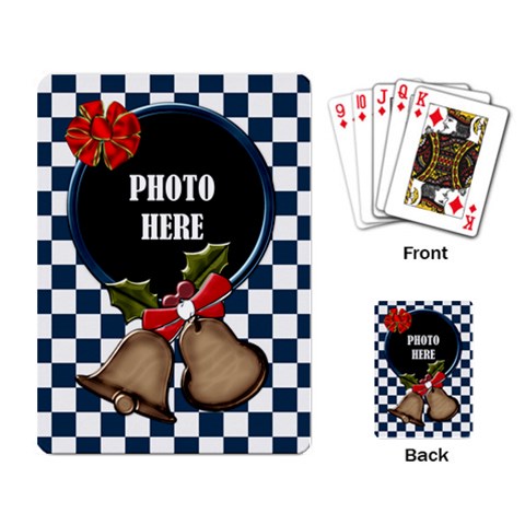 Rockin Around The Christmas Tree Playing Cards By Lisa Minor Back