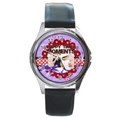 happy memonts - Round Metal Watch