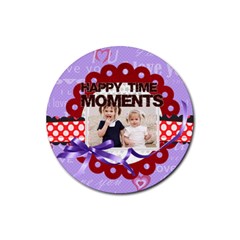 happy memonts - Rubber Coaster (Round) happy memonts - Rubber Coaster (Round)