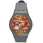 Love U Dad Plastic Sprot watch Medium - Round Plastic Sport Watch (M)