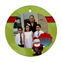 santa ornament - Ornament (Round)