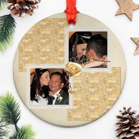 Je taime Daddy 2 Single Sided Ornament By Catvinnat Front