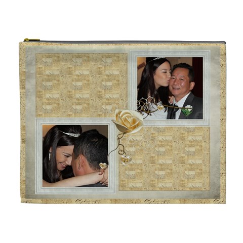 Love You Daddy  2 Extra Large Cosmetics Bag By Catvinnat Front
