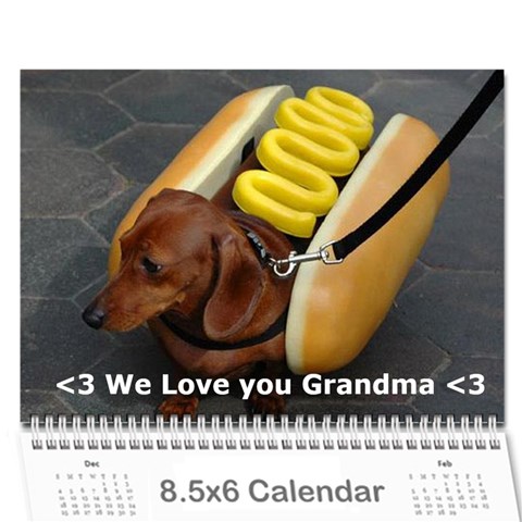 Grandmas Calendar 2012 By Samantha Cover