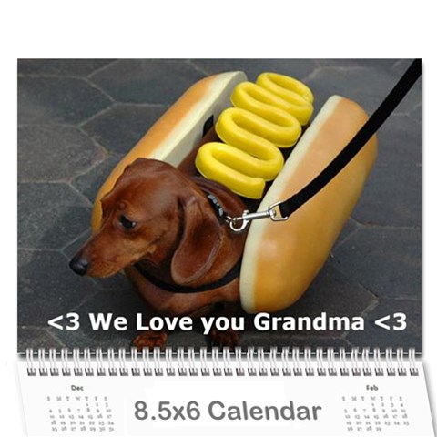 Grandmas Calendar 2012 By Samantha Cover