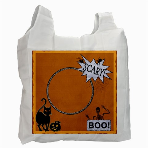 Boo Halloween Recycle Bag By Lil Front