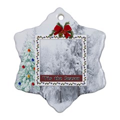 Tis The Season Ornament - Ornament (Snowflake)