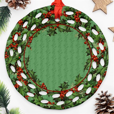 Holly Ornament By Lil Front