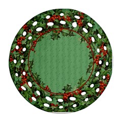 Holly Ornament - Ornament (Round Filigree)
