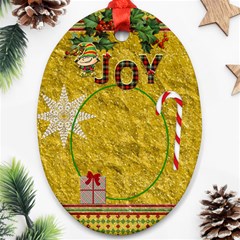 Joy Oval Ornament - Ornament (Oval)