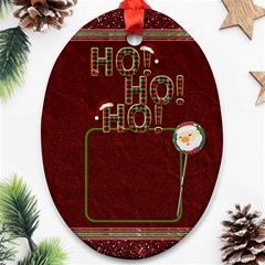 Ho Ho Ho Oval Ornament - Ornament (Oval)