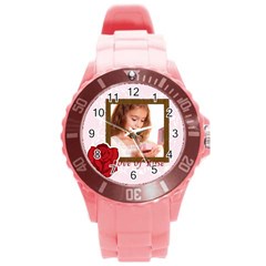 love - Round Plastic Sport Watch (L)