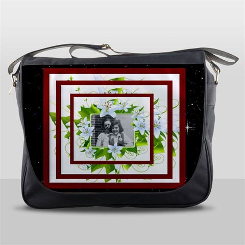 Lily Memories Messenger Bag By Kim Blair Front