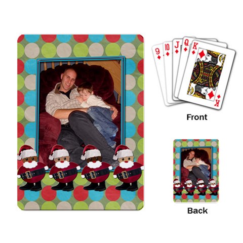 Christmas Playing Cards By Patricia W Back