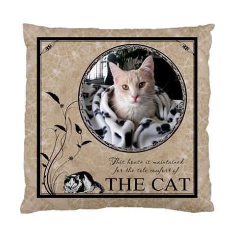 Cat Cushion Case (1 Sided) By Lil Front