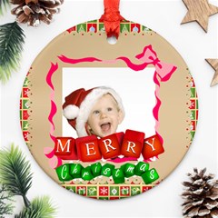 xmas - Round Ornament (Two Sides) xmas - Round Ornament (Two Sides)