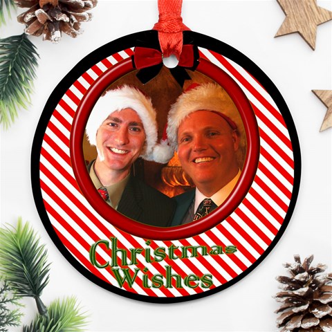 Little Candy Stripe Ornament By Deborah Front