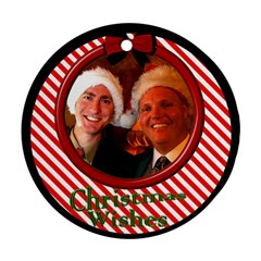 Little Candy Stripe Ornament - Ornament (Round)