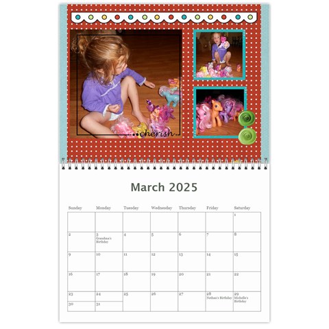 2025 New Calendar By Martha Meier Mar 2025