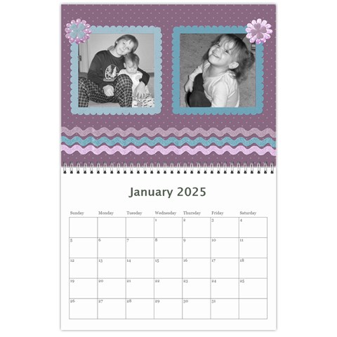 2025 Family Calendar 2 By Martha Meier Jan 2025