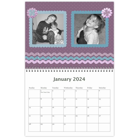 2024 Family Calendar 2 By Martha Meier Jan 2024
