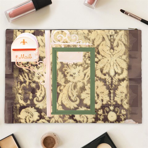 Summer Loving  Xxl Cosmetics Bag By Catvinnat Back