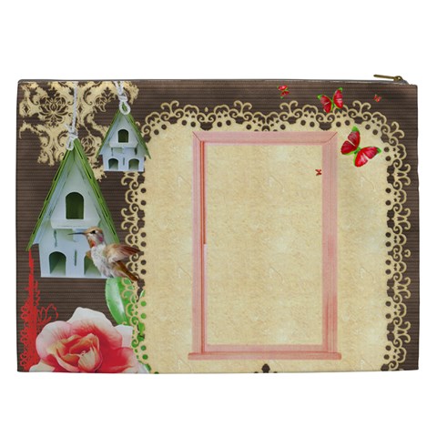 You And Me  Xxl Cosmetics Bag By Catvinnat Back