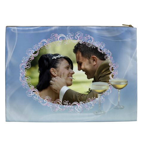 Misty Blue Cosmetic Bag Xxl By Deborah Back